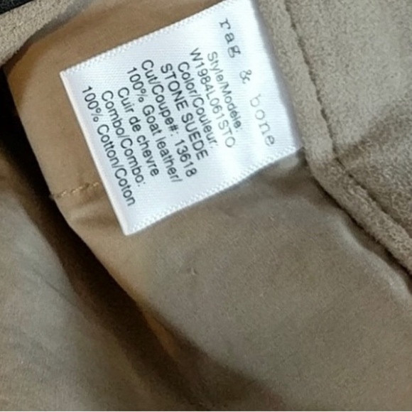 Rag & Bone Stone Suede Lace Up Leather Shorts women’s size 30 - Picture 9 of 9